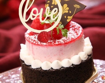 Cake Topper LOVE Kuchen Topper Tortendekoration Hochzeit Verlobung Valentinstag