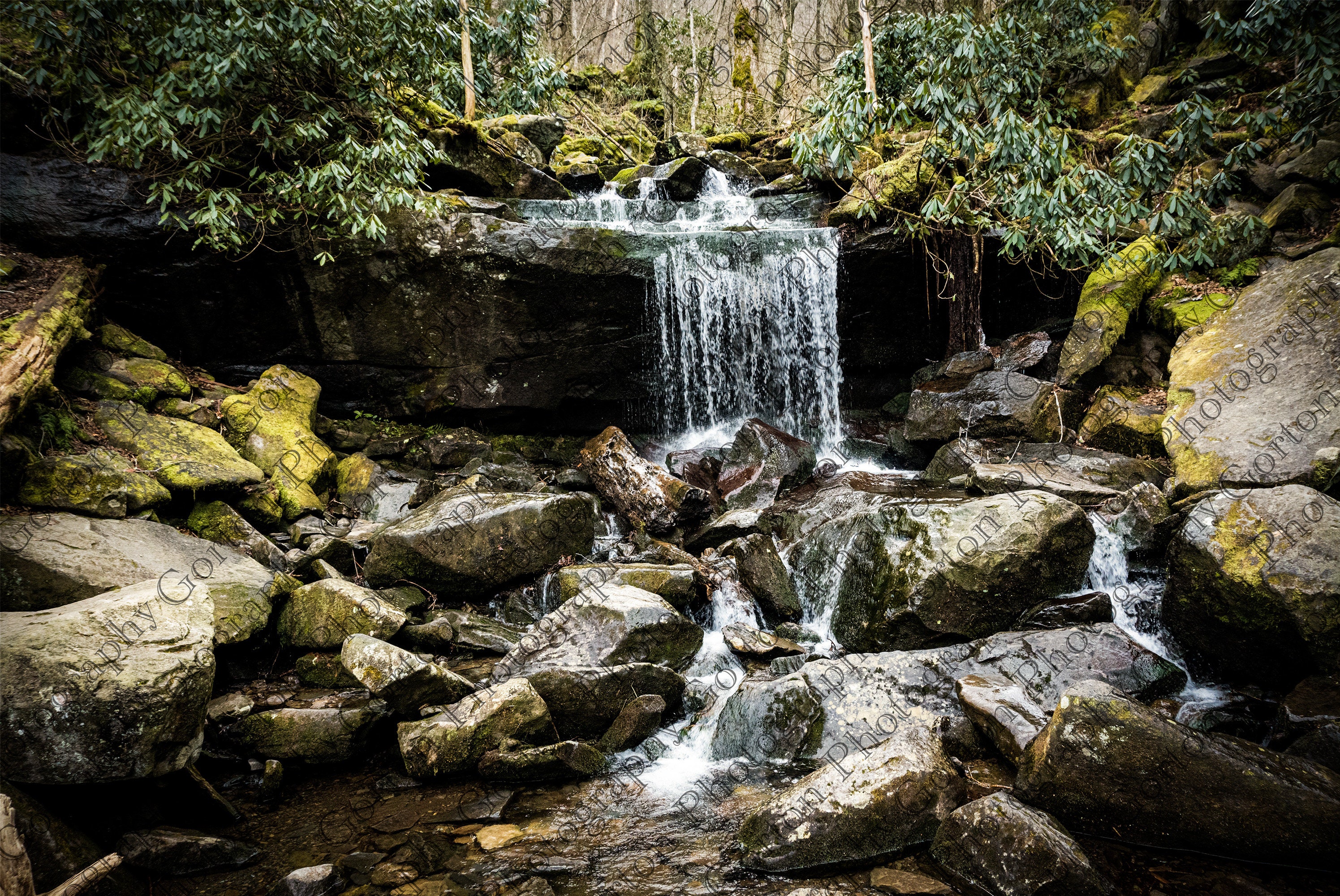 Hiking clipart illustration depicting a hiker with a backpack, enjoying the  scenic view of a waterfall in a lush forest. AI Generated 26674671 PNG