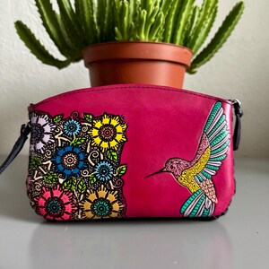 Handgefertigtes Armband aus geprägtem Leder mit Blumenmuster, echtes mexikanisches Leder, hergestellt in Mexiko mit der Cincelada-Technik