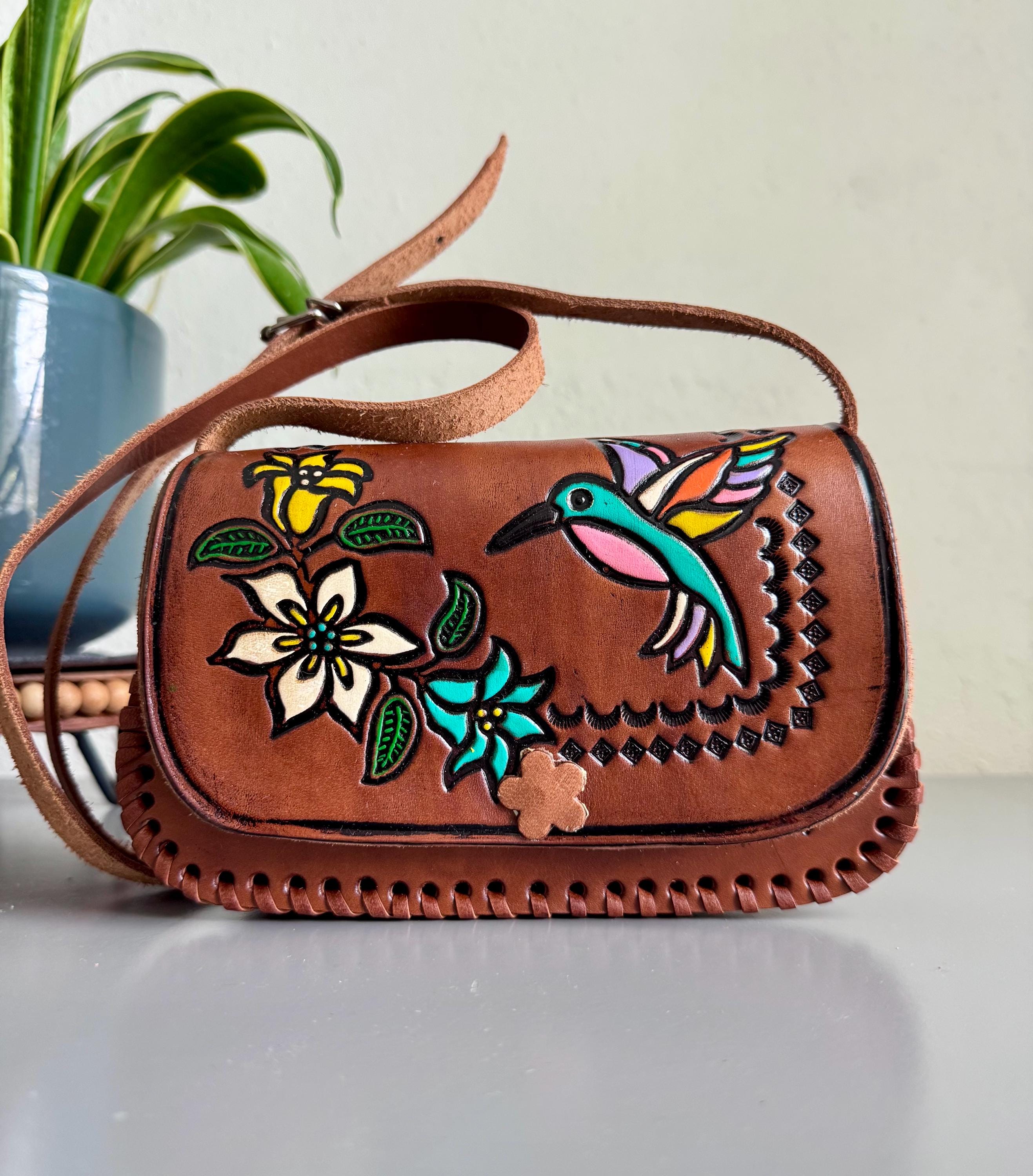 Leather Mexican Bags Hummingbird - Etsy display picture 2