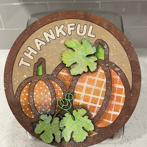 Candy Jar Thankful Lid/svg digital download file/this lid is for a candy jar with a 4 inch opening the lid is of the cutest pumpkins
