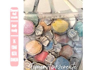 Candy Jar Taffy Interchangeable/digital download/files in set sold separately