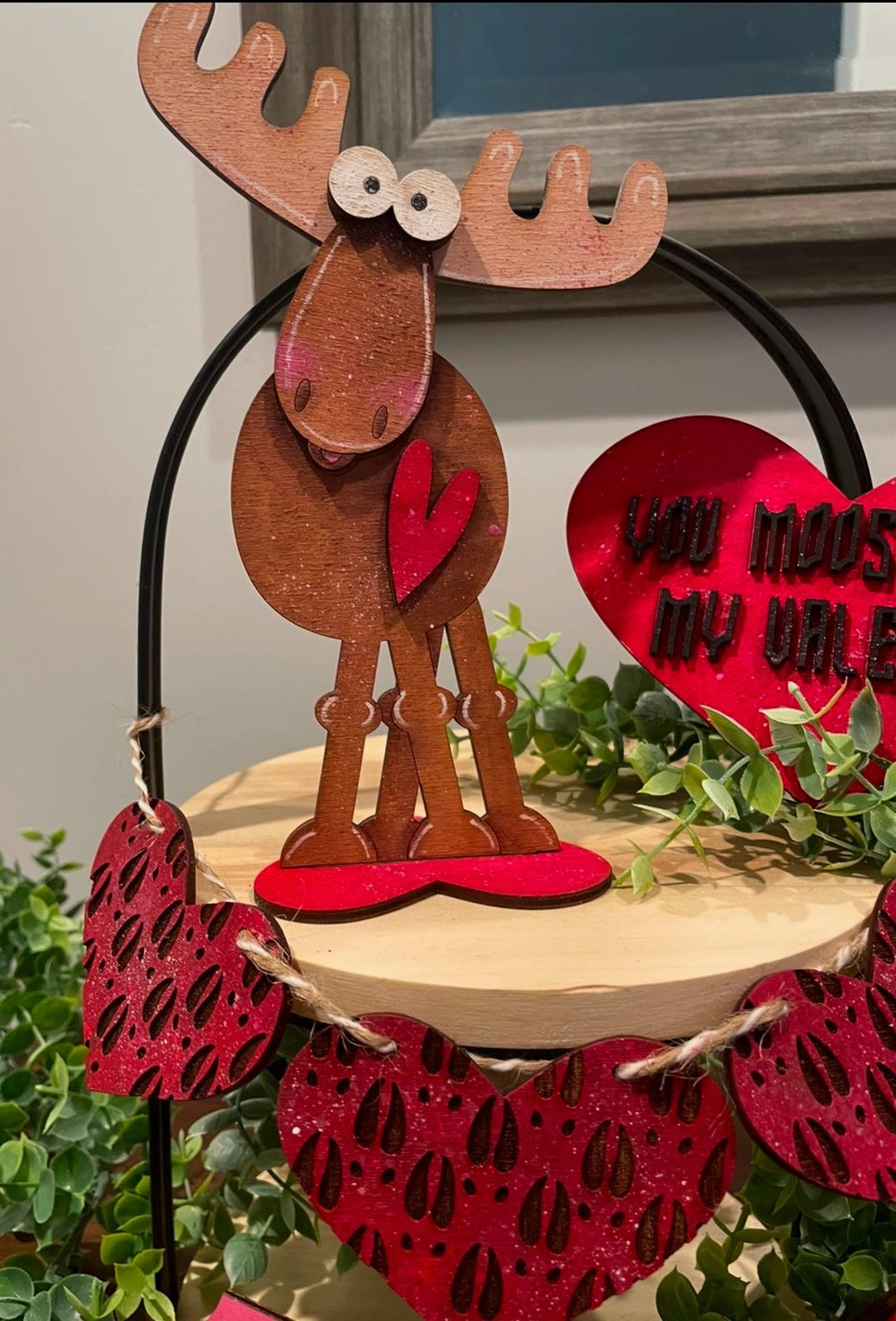 Moose Valentine Tiered Tray SVG, Laser Cut File (digital Download) - Etsy
