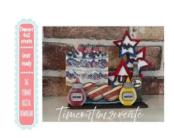 Scale 4th of July display/celebration, country, patriotic/digital download/scale is sold separately