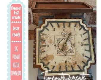 Wooden Rustic Scale decoration/kitchen, weight, home decor/