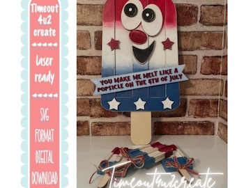 4th of July Popsicle/celebration, country, birthday/digital download