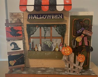 Witch Storefront Halloween SVG, Fall Digital Download