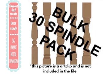 Bulk spindle pack svg digital download file size range 1 - 8 1/2 inches