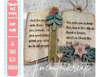 Bible Christmas Ornament/tree, decoration, countdown/digital download