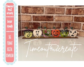 Candy Apples in Halloween Characters/ dress up, home decor, decoration, costumes/ digital download