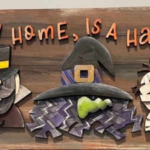 Happy haunting svg download glowforge file picture is on the cutest halloween characters each with a special way to bring in the holiday.