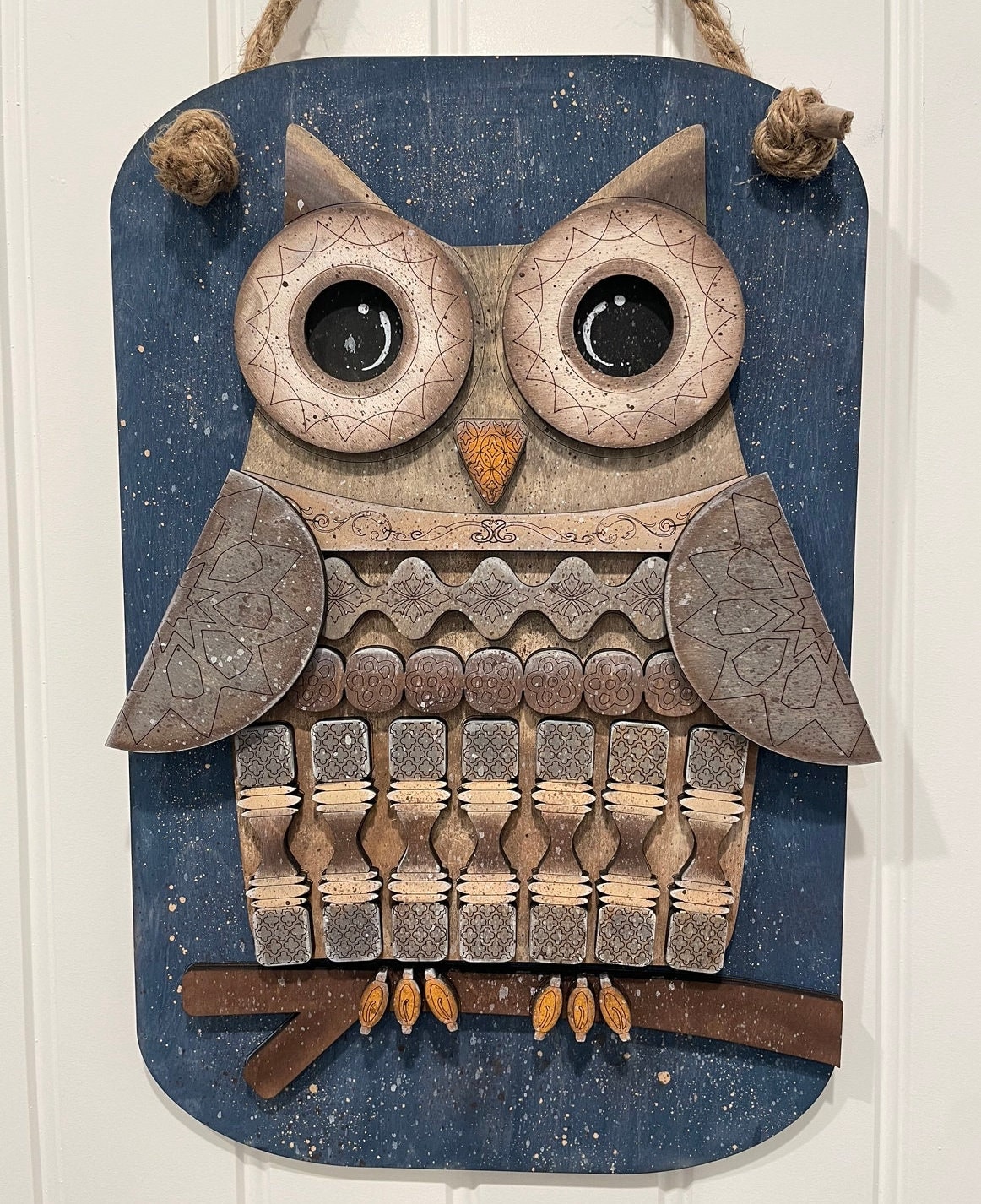 Spindle Owl door decor svg digital download file size 16 x 10 1/2 this unique spindle owl is a must 