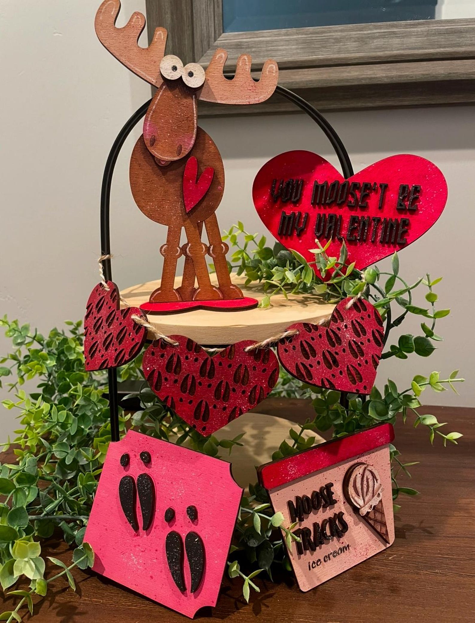 Moose Valentine Tiered Tray SVG, Laser Cut File (digital Download) - Etsy