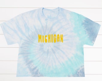 michigan tie dye shirt
