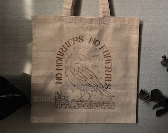 No Mourners Tote Bag inspired by The Crows, Six of Crows.