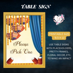Please pick one Indian Wedding decor, Mehndi decor station, Haldi decor, Indian Food station signs, Henna station signs, Mehndi decorations