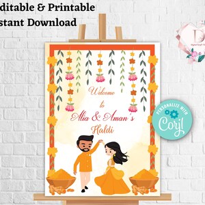 Haldi decor signs as Pithi signs, Haldi posters as Welcome to Haldi Signs & Haldi Welcome Signs, Wedding Haldi signs as Haldi decoration