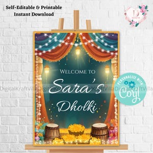 Punjabi Dholki signs, Dholak Night signs as Dholki Welcome Signs as Dholak Welcome signs, Muslim Dholki Decor signs & Dholki Night Signages