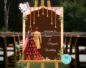 Indian Wedding Welcome signs & Hindu Welcome signs, Hindu Wedding signs Indian as Indian Wedding signs, Indian Wedding Phera Welcome Signage