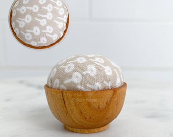 Mini Emery Sand Pincushion: Needle Sharpener, Sewing Notion