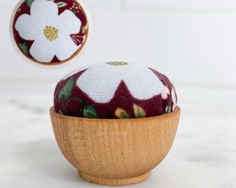 Mini Emery Sand Pincushion: Needle Sharpener, Sewing Notion