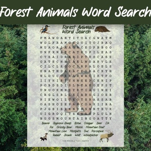 Nature-inspired Word Search Game - Printable Fun for Gatherings and Events