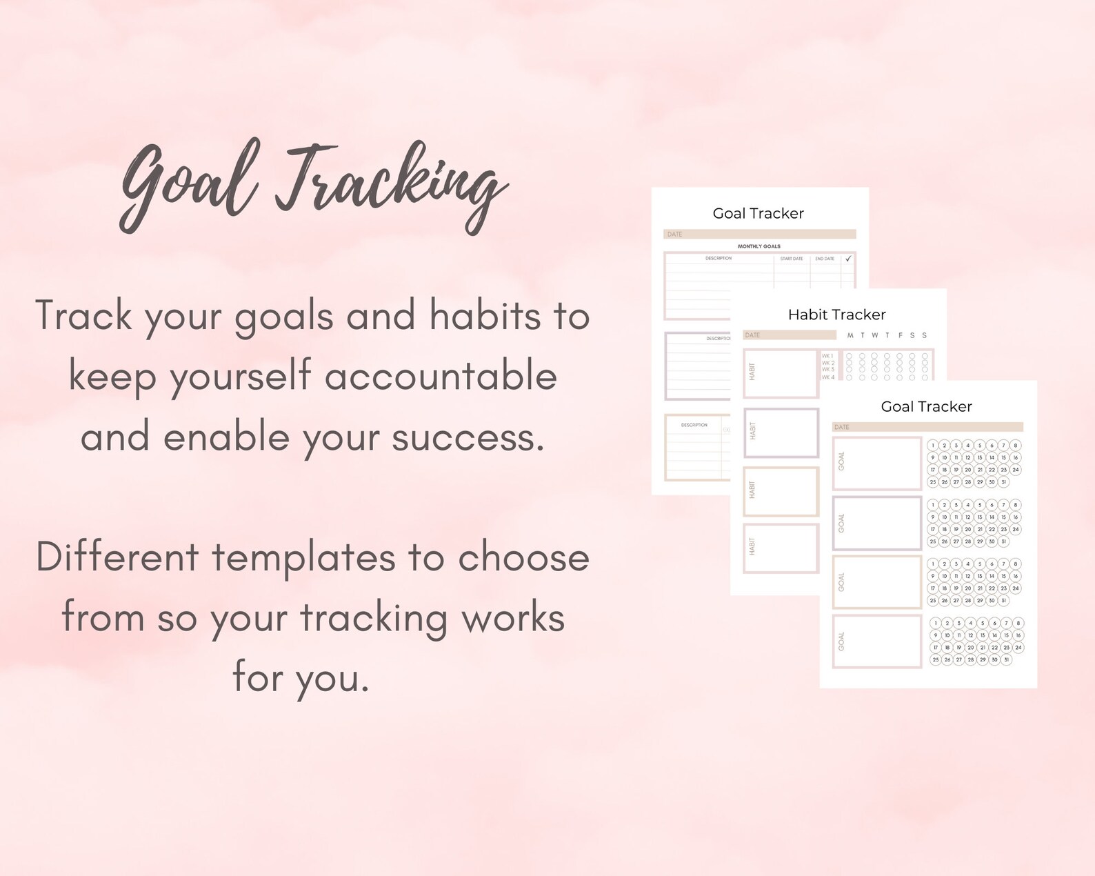 Goal Setting and Tracker Bundle: Long-term Planning, SMART Goals ...