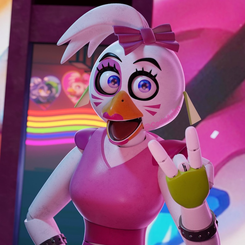 Картинки чики из фнаф 9 глэм рок