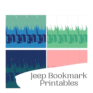 Imprimibles de marcadores de Jeep