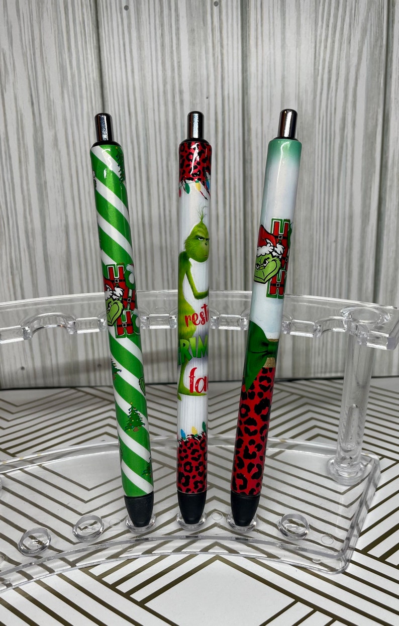 Grinch Wrap Pens Grinch Inkjoy Pen grinch Custom Pen Etsy