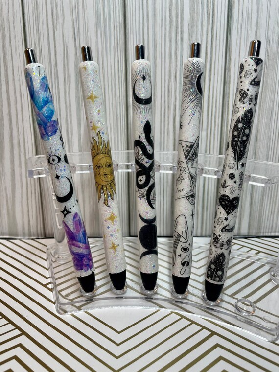 Crystal Custom Pen Witchy Witchy Vibes Inkjoy Pen Custom Glitter Pens  Custom Pen Custom Inkjoy Pen Glitter Pens 