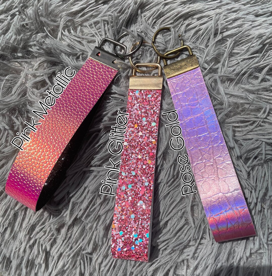 Faux Leather Key Fob Faux Leather Fob Doubled Layer Faux Etsy