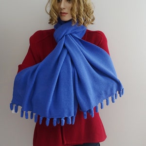 Scialle in alpaca – bordo rifinito con volant