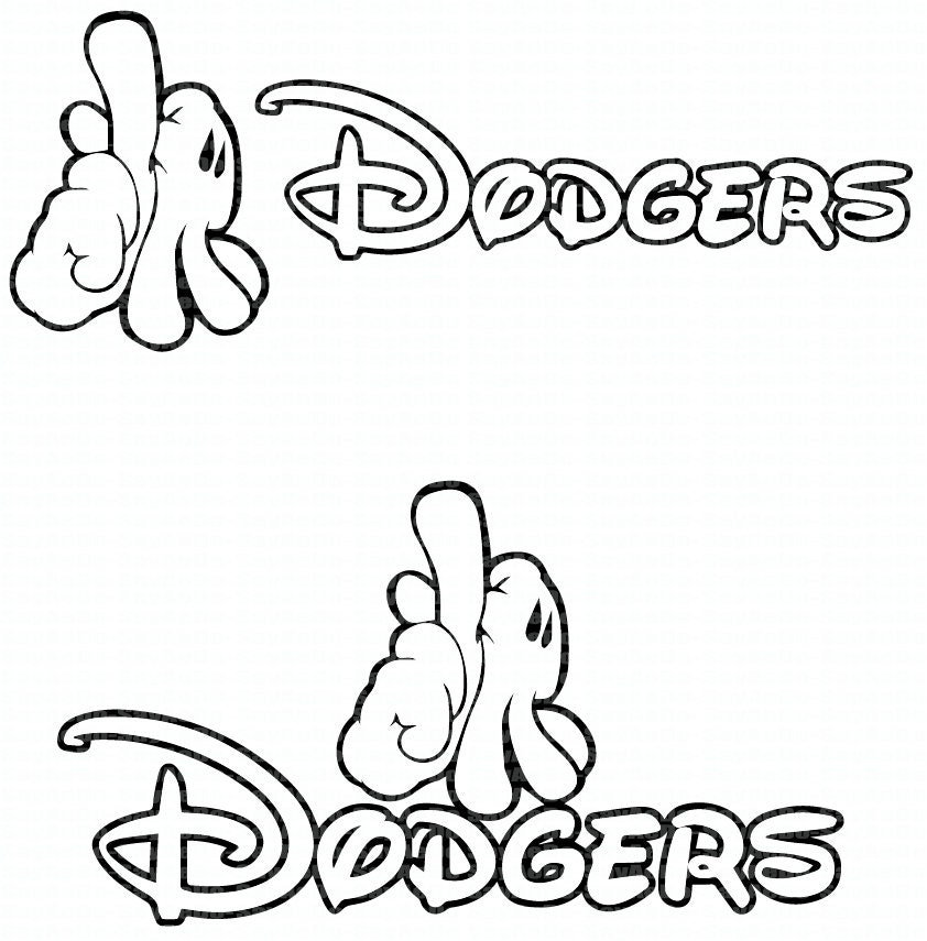 Mickey LA Dodgers Hands
