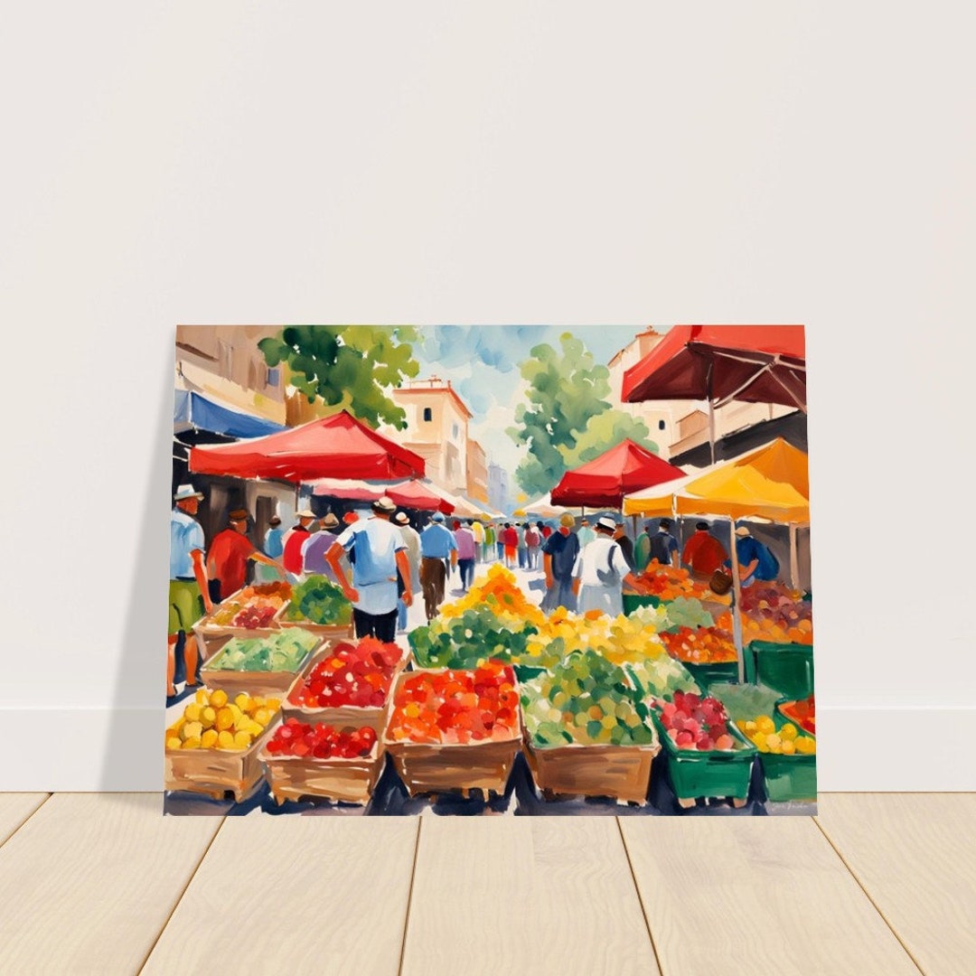 Shuk Sign Shuk Jerusalem Market Wall Art – Vibrant Israeli Judaica Print - Etsy