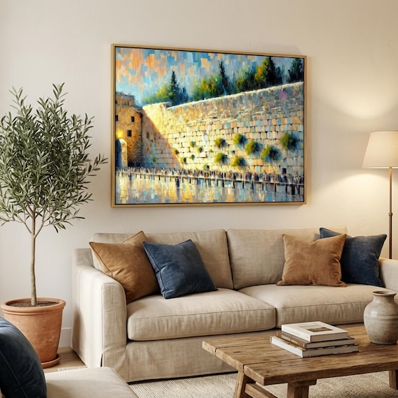 Kotel Western Wall Jerusalem Art – Jewish Home Decor – Judaica Gift