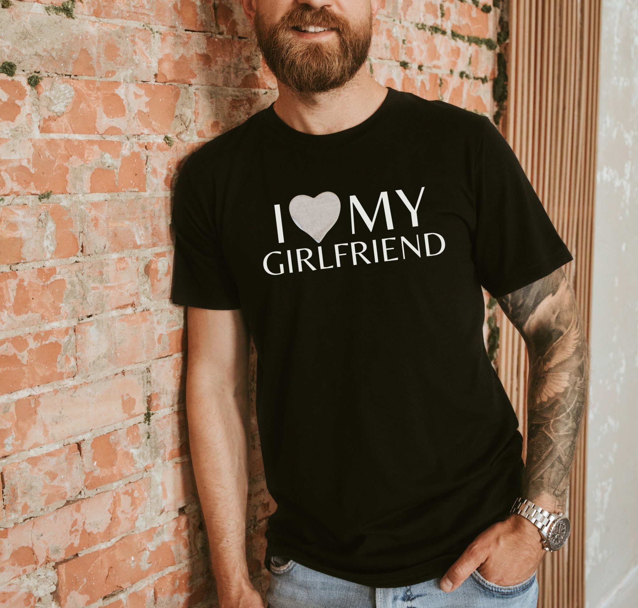 I Heart My Girlfriend Shirt, I Love My Girlfriend Tee, Boyfriend T-Shirt