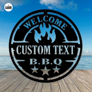 Barbecue Custom Metal Sign