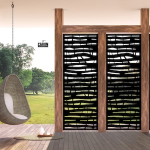 Branch privacy panels/Aluminium/Exterior privacy screen/Room divider/Exterior screen/Decorative wall panel/Fence top