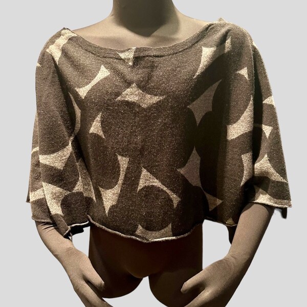 Dries Van Noten Oversized Wool Gray Sweater