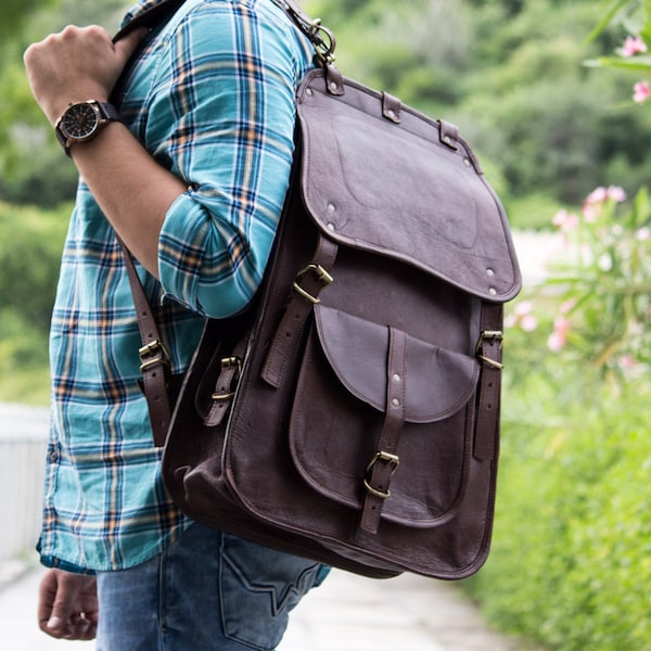 Leather Bag for Men - Etsy