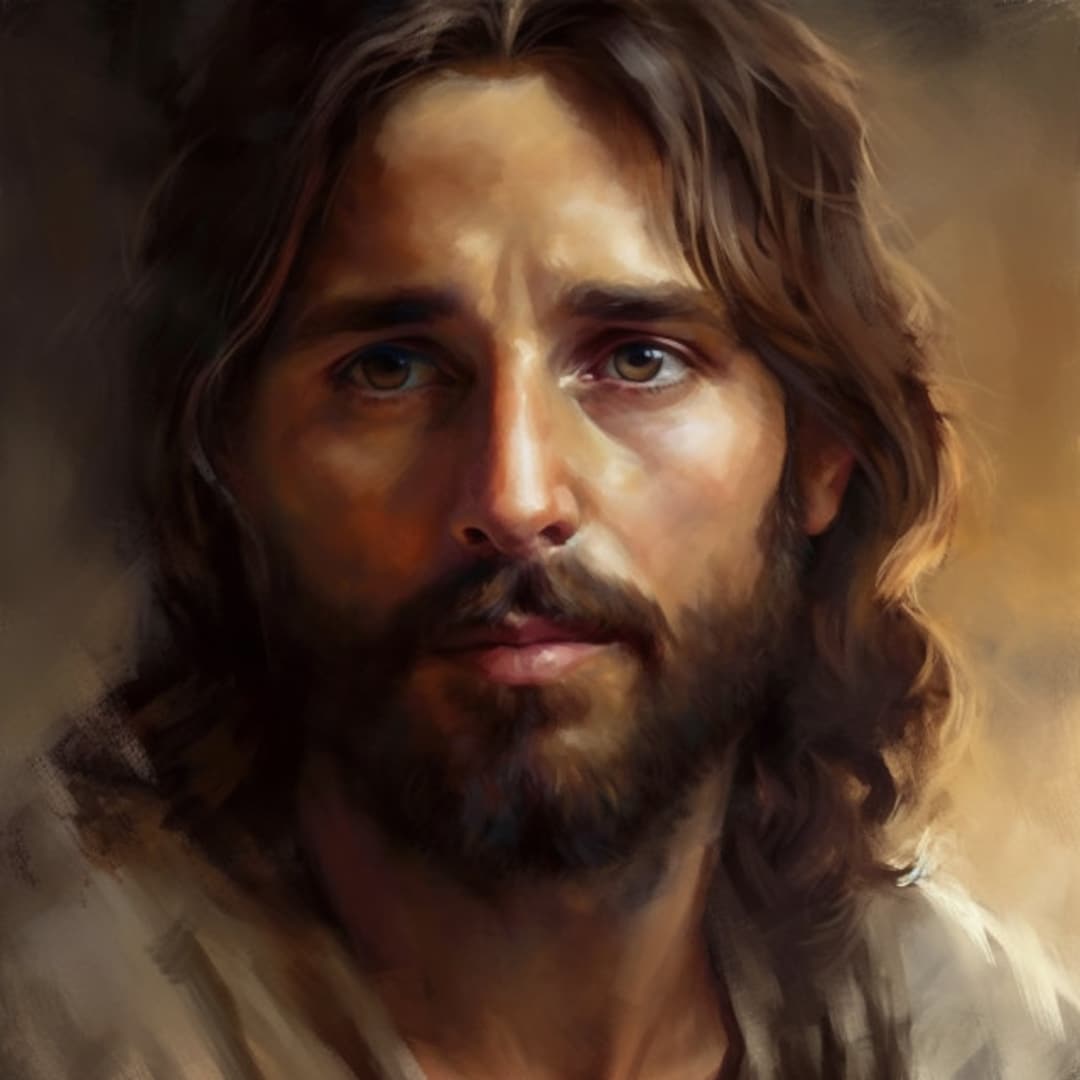 Jesus Portrait Etsy