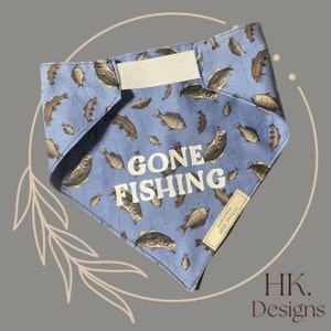 Dog bandana, pet accessories, fishing bandana