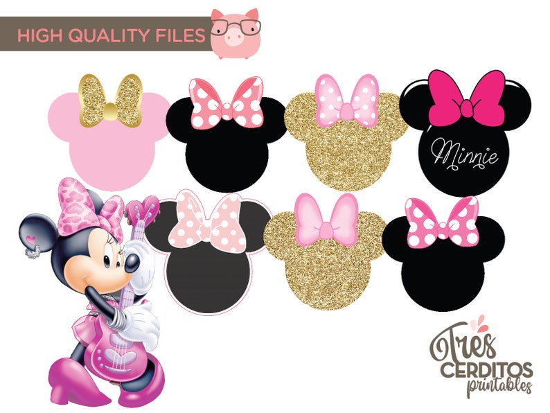 119 Minnie Pink Png Images, Minnie Pink Printable Digital, Minnie Mouse ...