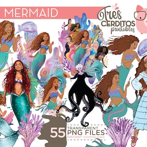 African Mermaid PNG Files, Little Mermaid 2023 PNG, African Girl Magic, African Girl Mermaid Png, Little Mermaid Digital, Instand Download