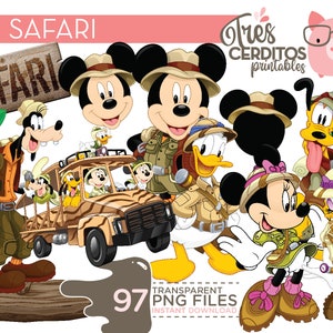 97 Safari Mouse Friends Png Images, Safari mouse Printable Digital, jungle mouse png, Minnie Safari Png Cliparts, Png INSTANT download