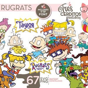 Rugrats svg bundle, Rugrats PNG, Rugrats Clipart, Rugrats digital files, Instant Download, SVG for cricut, layered files, instant download