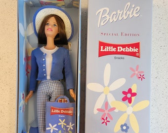 Special Edition Barbie, Little Debbie Snacks 2001, brown hair blue eyes, NIB, NRFB, Barbie movie, barbie and ken, doll, collectors