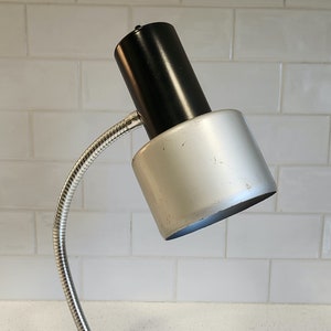 1970s Cadieux desk lamp, made in Canada, gooseneck lamp, desk lamp, mcm, midcentury, vintage, retro, home decor, decorating, office lighting