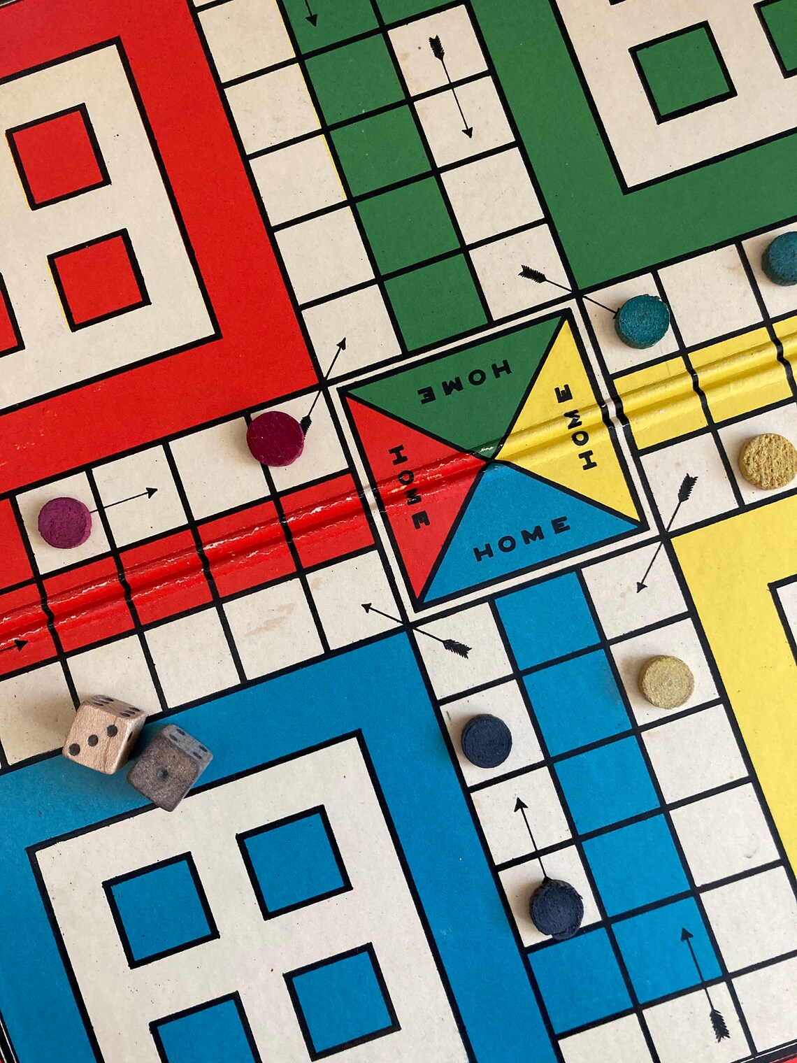 Ludo Vintage Board Game 1940s Made in Canada Vintage Game Etsy Canada